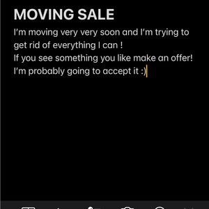 MOVING SALE !! Please make offers